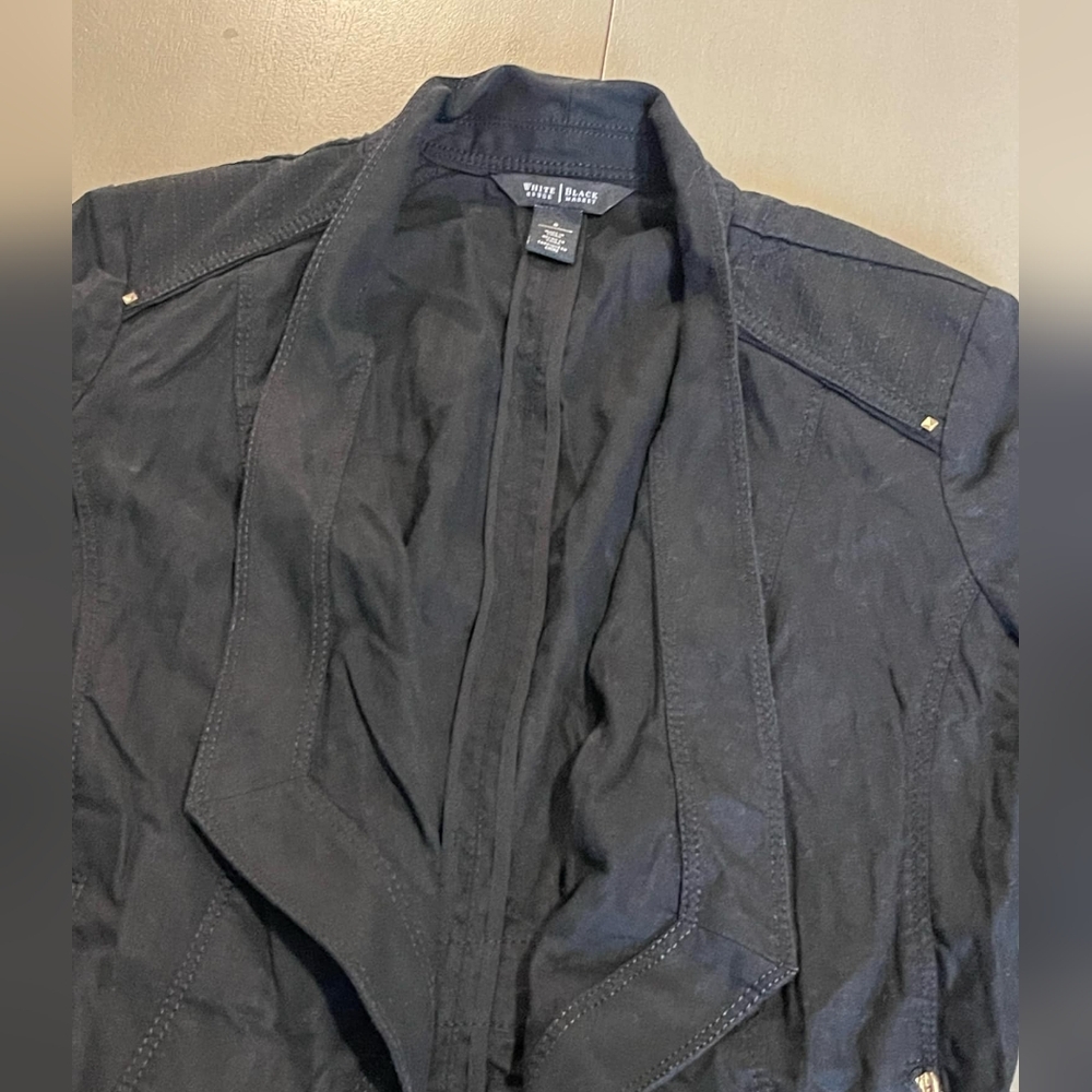 White house black market black cardigan jacket size 8 - Picture 3 of 4